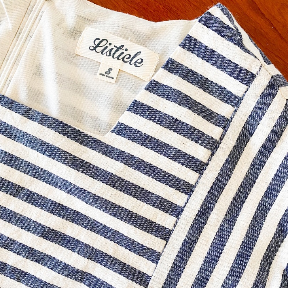 Listicle Stripe Babydoll Dress